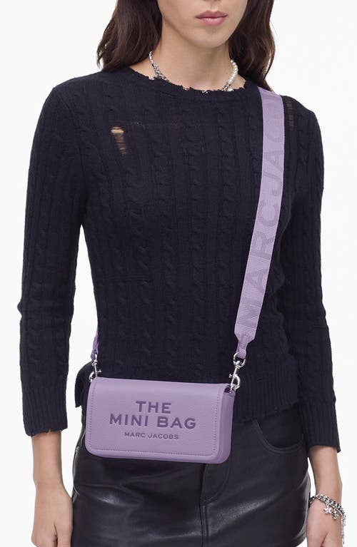 Marc Jacobs The Mini Leather Crossbody Bag In Purple