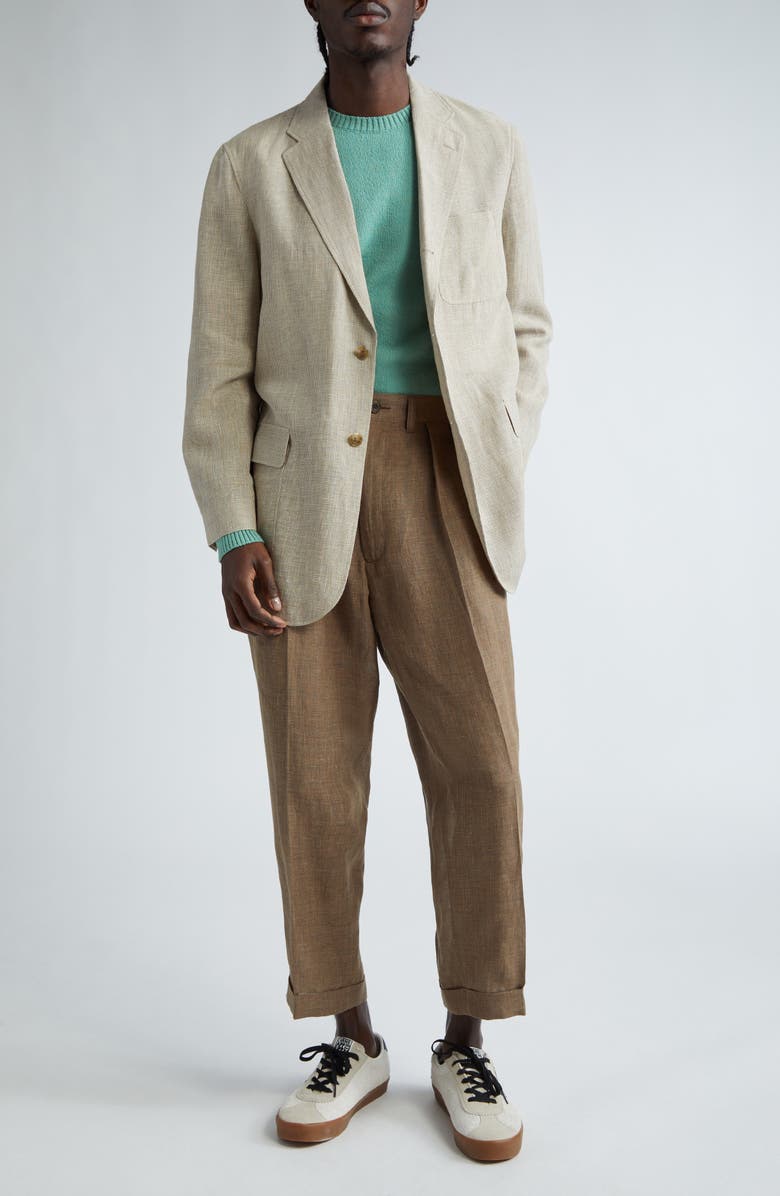 BEAMS 3B Box Fit Linen & Cotton Sport Coat, Alternate, color, 