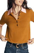 Boden Collared Wool & Cashmere Blend Polo