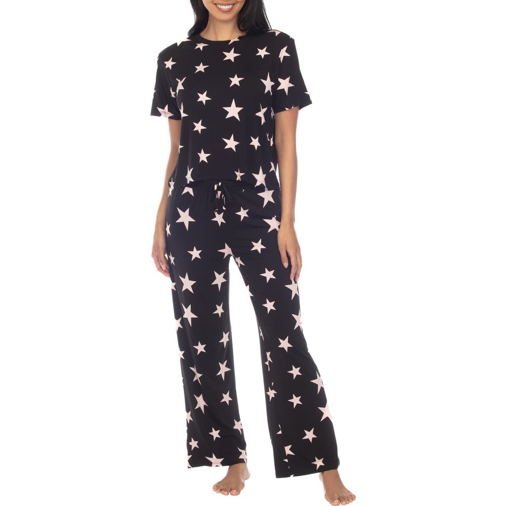 Honeydew All American Pajamas in Black Stars  product