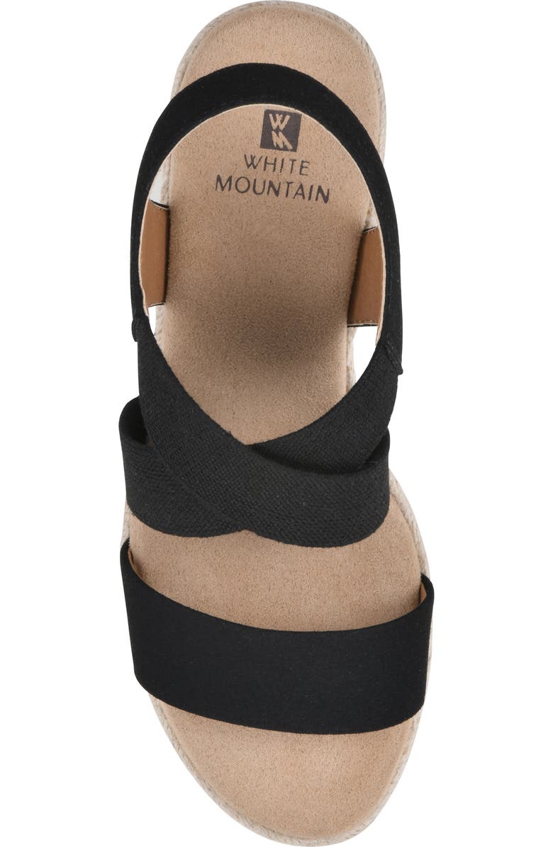 White Mountain Footwear Yanda Wedge Espadrille Sandal, Alternate, color,
