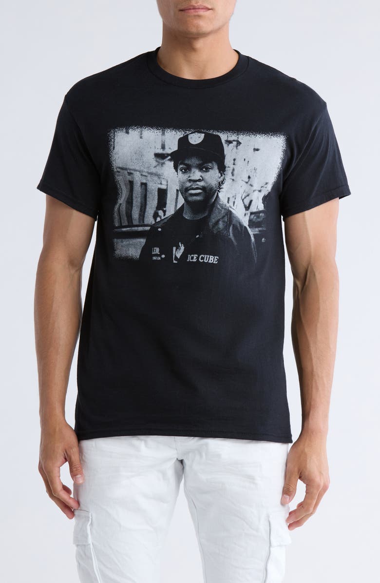 Merch Traffic Ice Cube Photo Cotton Graphic T-Shirt, Main, color,