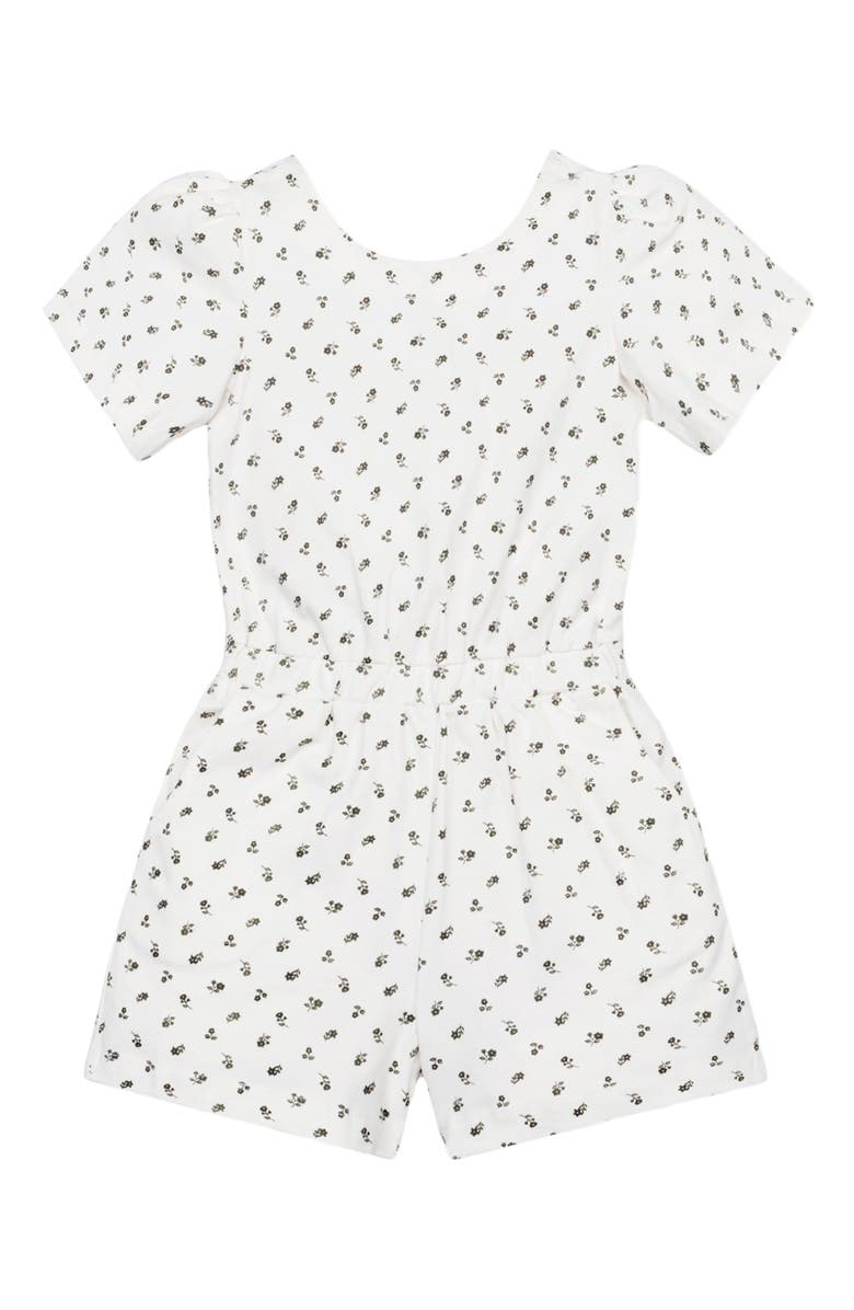 Hope & Henry Baby Girls' Organic Knit Flutter Romper, Infant, Alternate, color, 