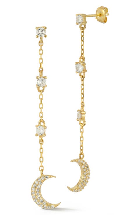 Moon Drop Earrings