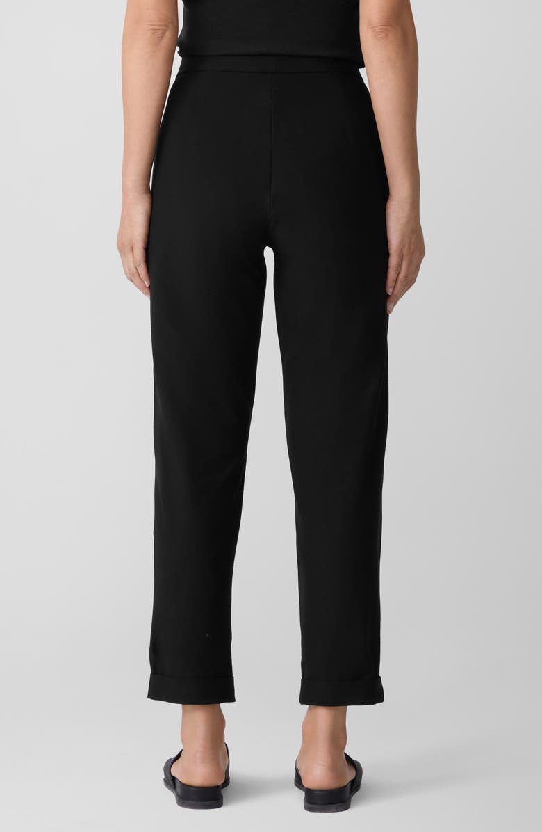 Eileen Fisher Slim Cuff Ankle Pants, Alternate, color, Black