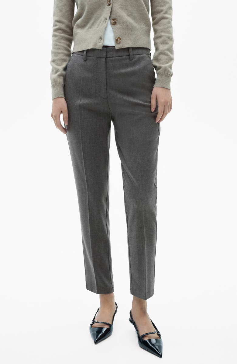 MANGO Flat Front Skinny Pants, Main, color,