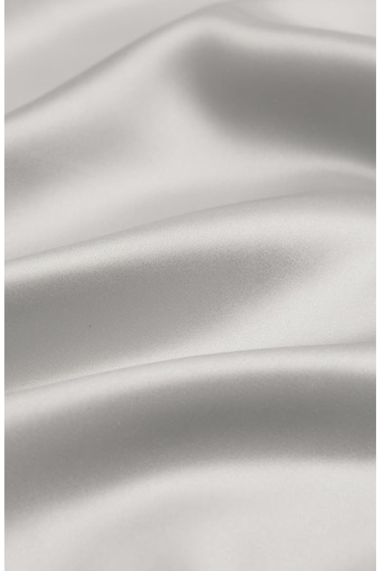 Mulberry Silk Pillowcase, Alternate, color, SILVER