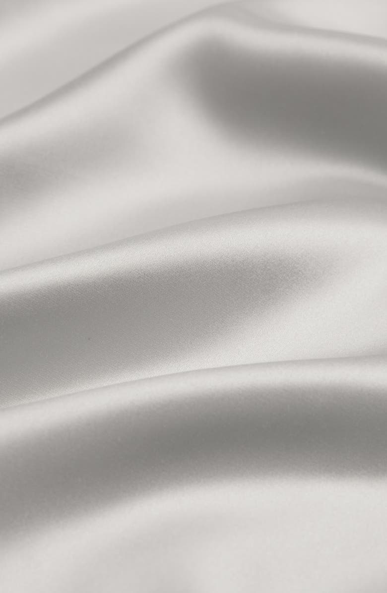 HOMESPUN Mulberry Silk Pillowcase, Alternate, color, Silver