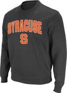 COLOSSEUM Men's Colosseum Charcoal Syracuse Orange Arch & Logo Crew Neck Sweatshirt