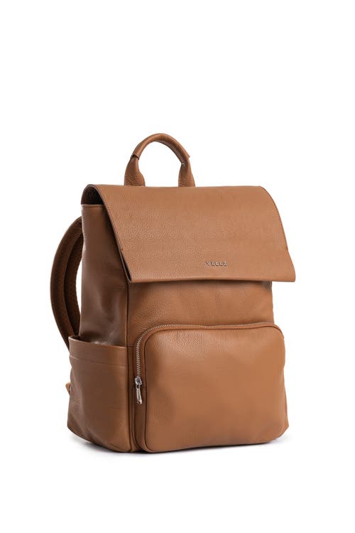 Velez Zermatt Leather Backpack For The C In Brown