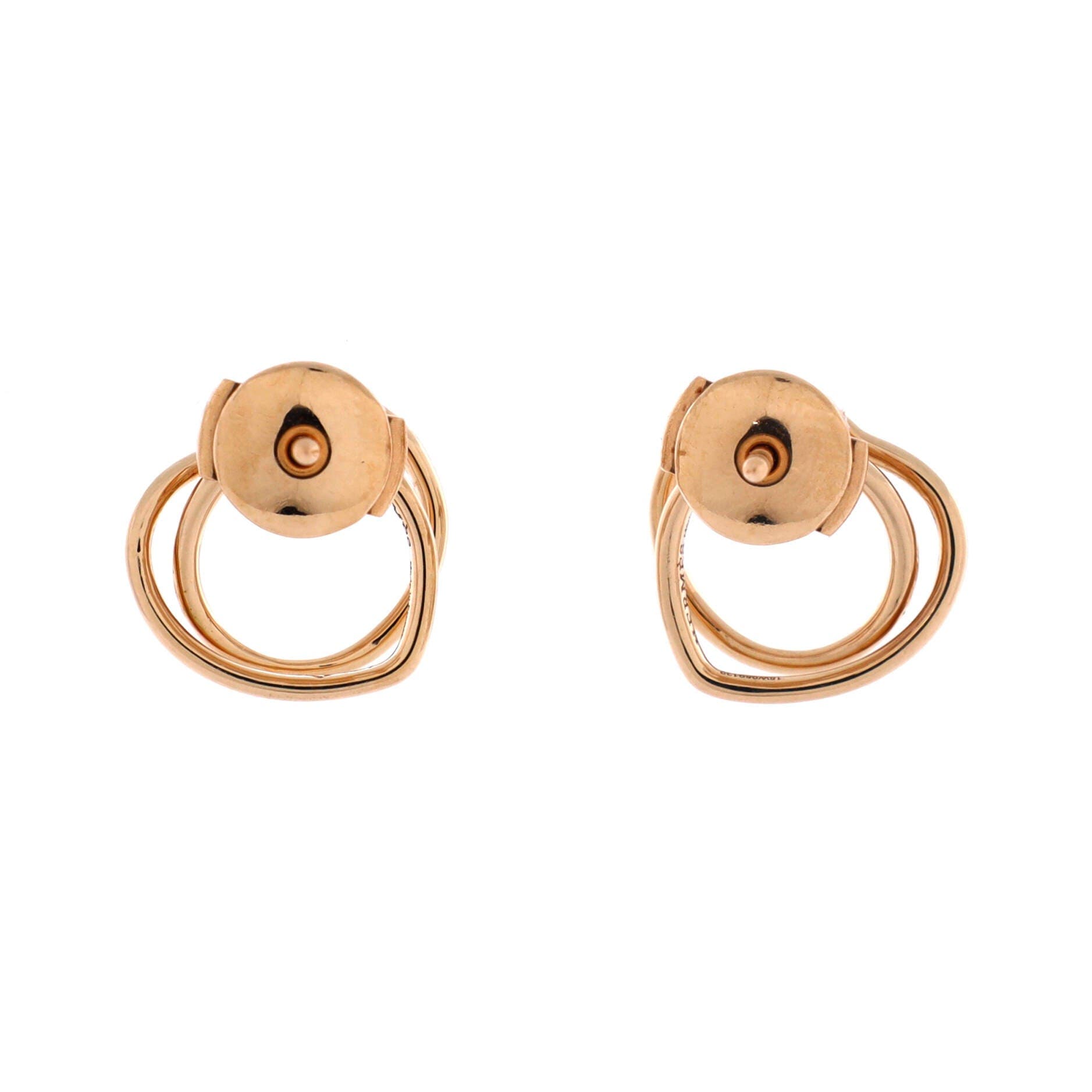 Vertige Coeur Stud Earrings 18K Rose Gold TPM, Alternate, color, Rose Gold