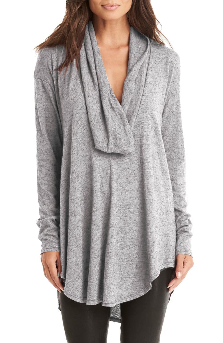 Michael Stars Drape Neck Jersey Tunic, Main, color, 