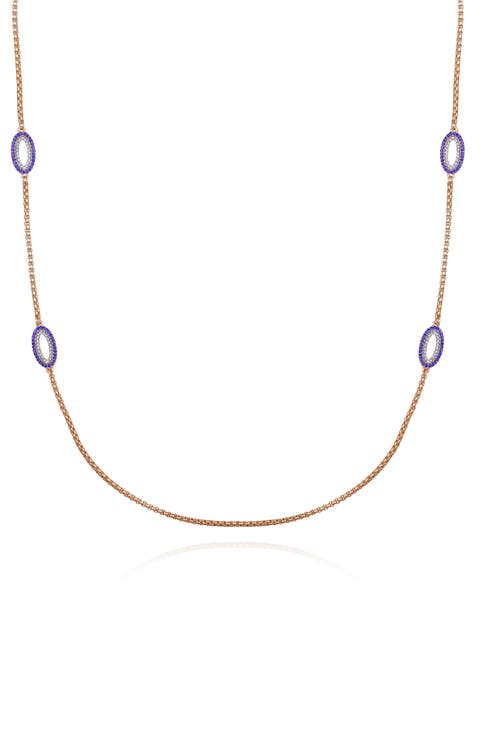 Pavé Station Necklace