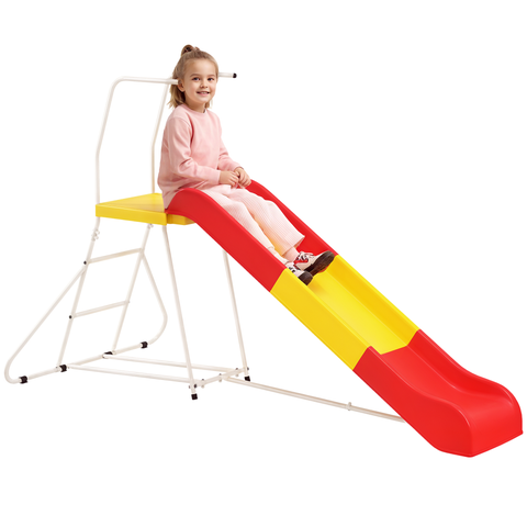 6ft Kids Slide with Climbing Ladder, Platform, Indoor/Outdoor Use