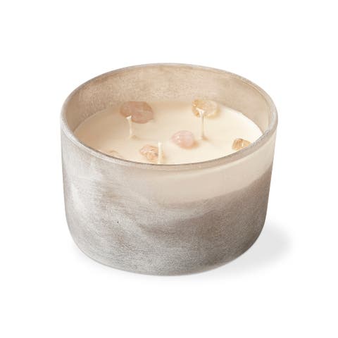 Honey Suckle Dew Drops Scented Soy Candle Ivory Wax
