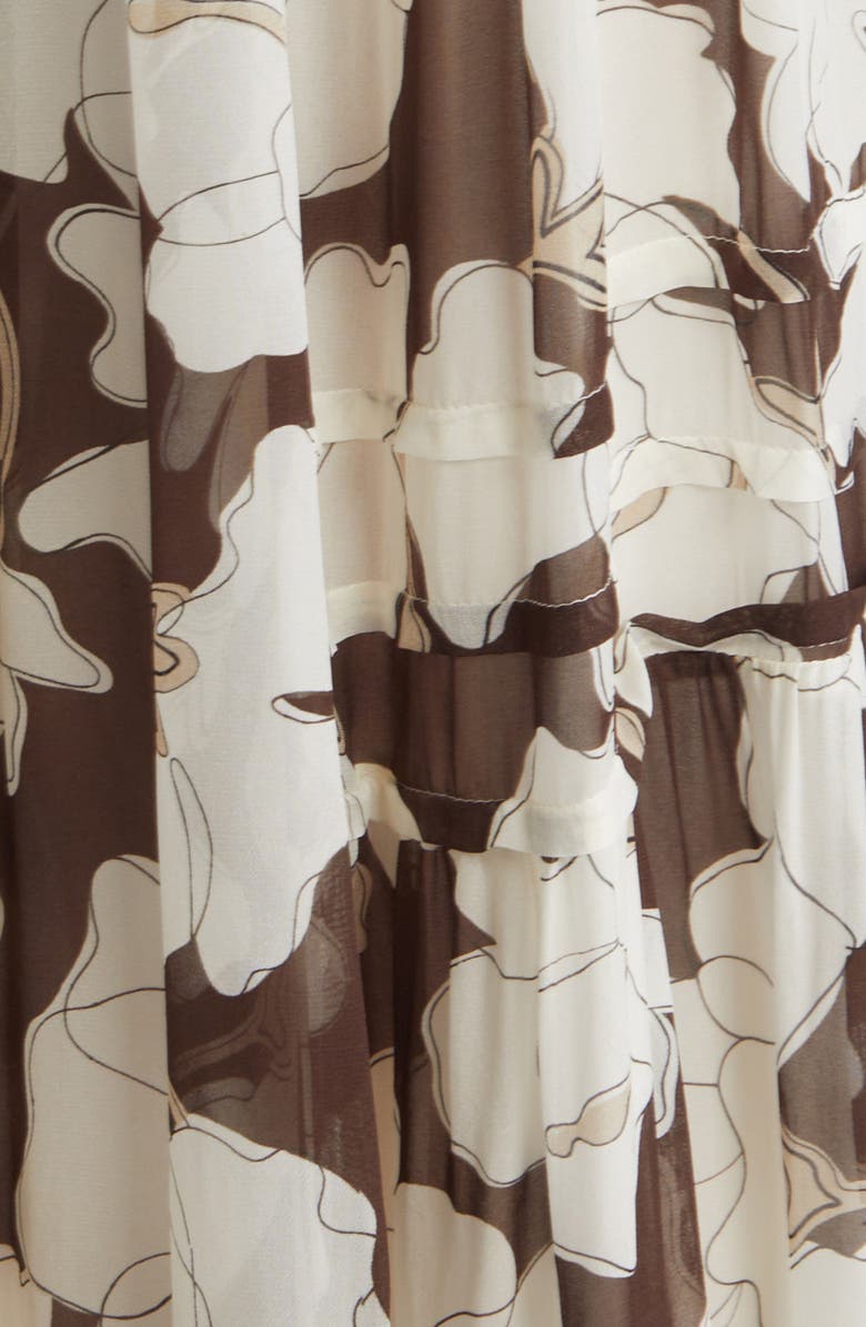 Rails Boa Floral Ruffle Chiffon Maxi Dress, Alternate, color, 