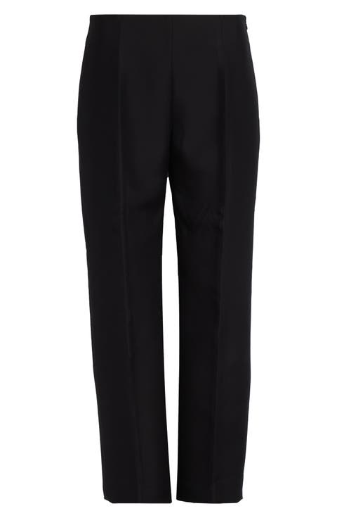 Slim Wool & Silk Evening Trousers