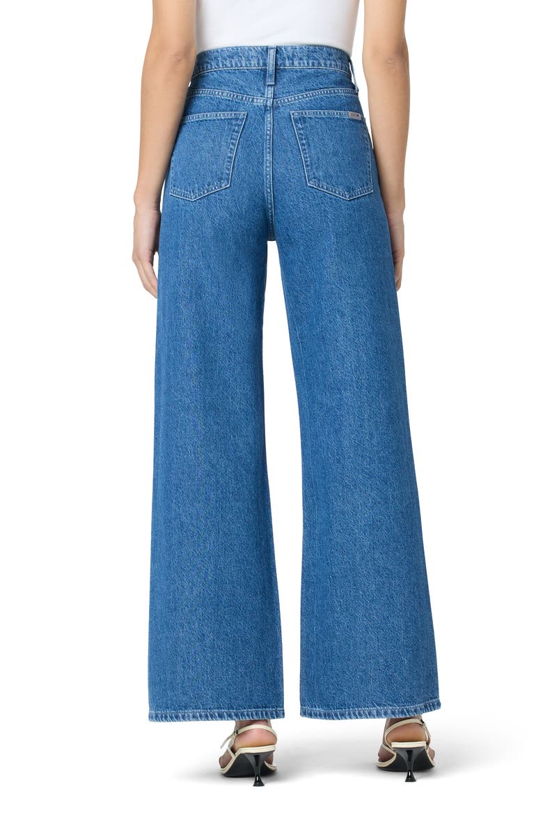 Crystal Embellished High Waist Wide Leg Jeans, Alternate, color, CRYSTAL DANUBE