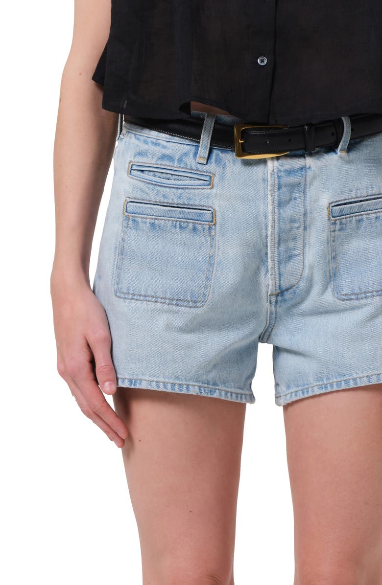 Citizens of Humanity Marlow Patch Pocket Denim Shorts, Alternate, color, Skyscape