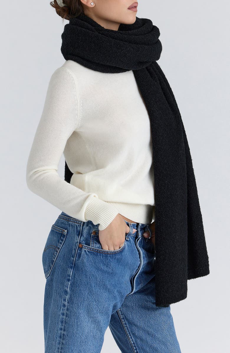 HOUSE OF CB Nara Long Scarf, Alternate, color, Black