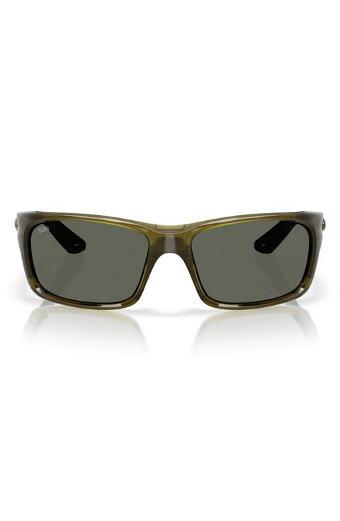 Jose Pro 62mm Polarized Rectangular Sunglasses