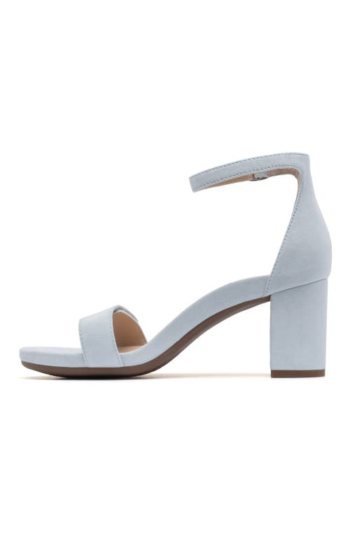 Abeo Tempo Strap In Light Blue Suede - Regular