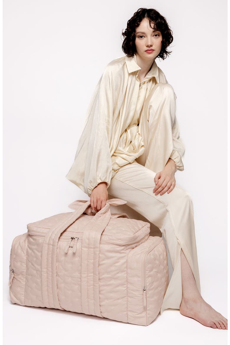 Water Repellent Organic Cotton Hospital Bag, Alternate, color, QUARTZ - BLUSH