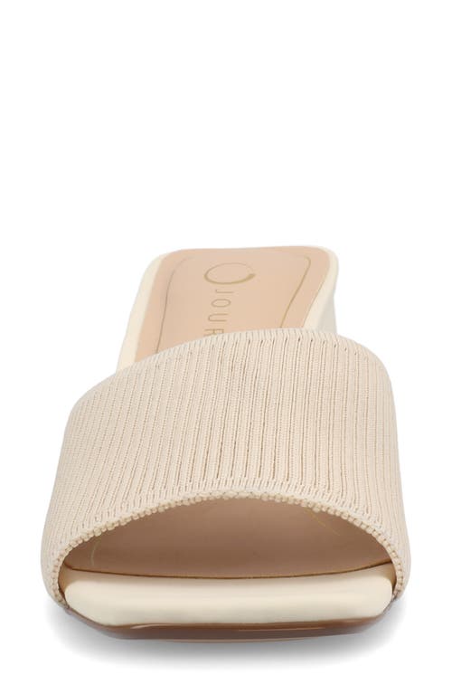 Journee Collection Shilin Slide Sandal In Beige