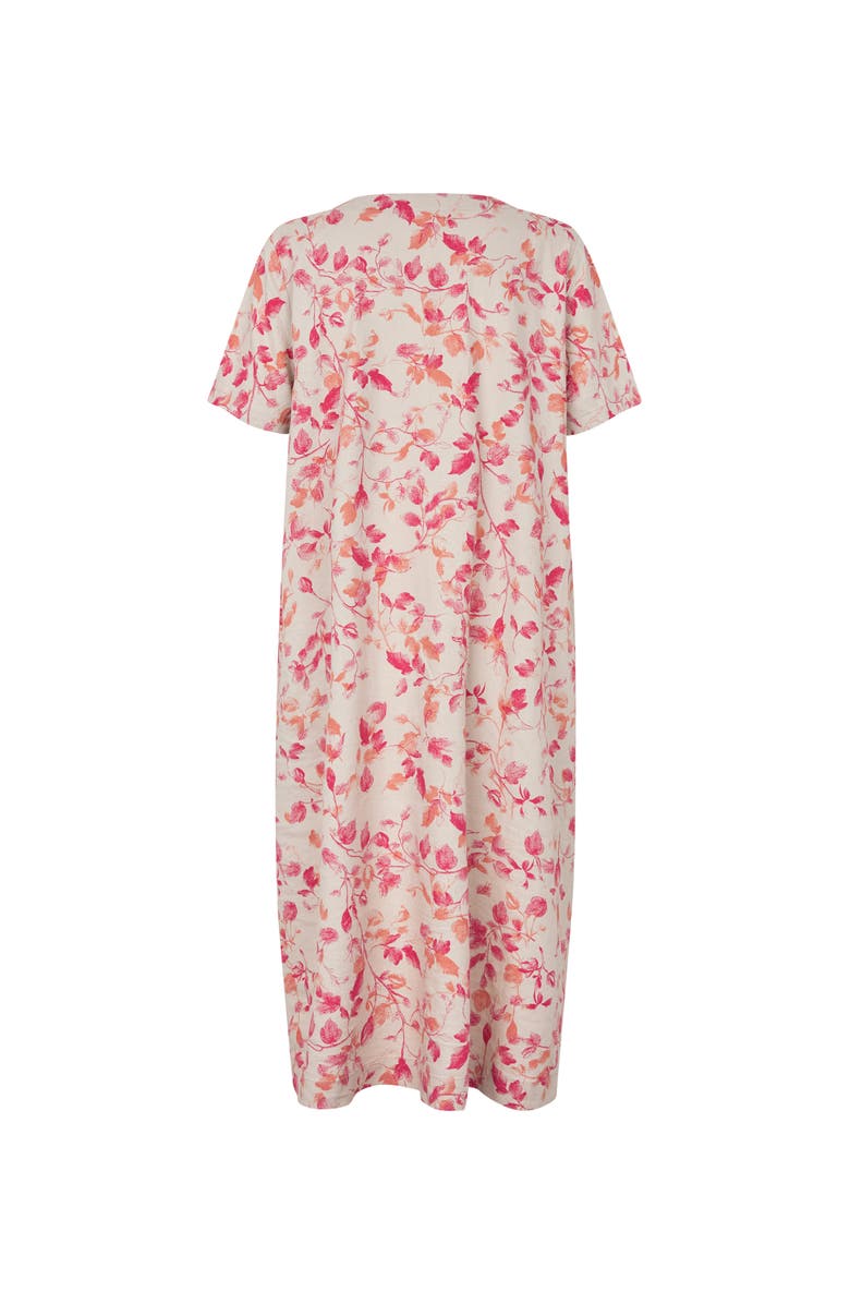 Masai Copenhagen MaNipani Floral Print Midi Dress, Alternate, color, Carmine
