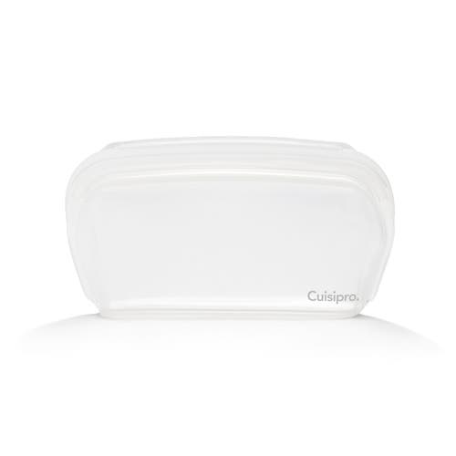 Cuisipro Pack-it Silicone Reusable Stand Up Storage Bag, 1000ml/34 oz In Transparent