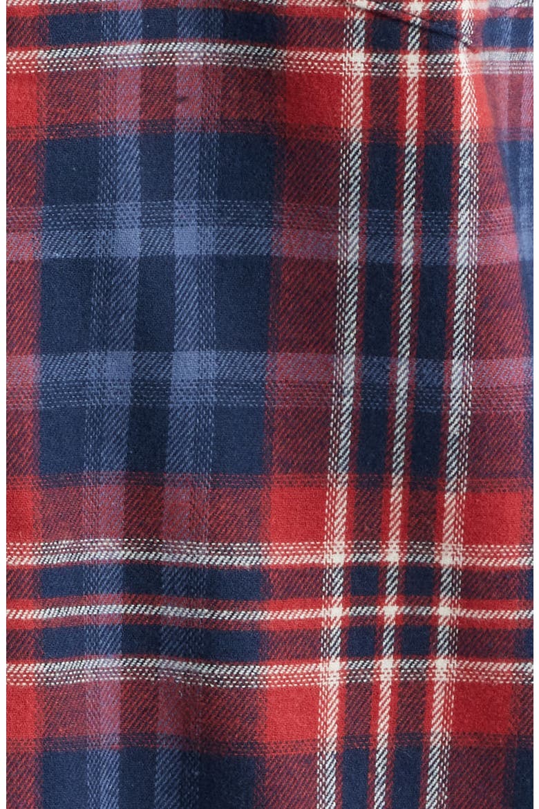 Time Out Flannel Pajamas, Alternate, color, NAVY/RED