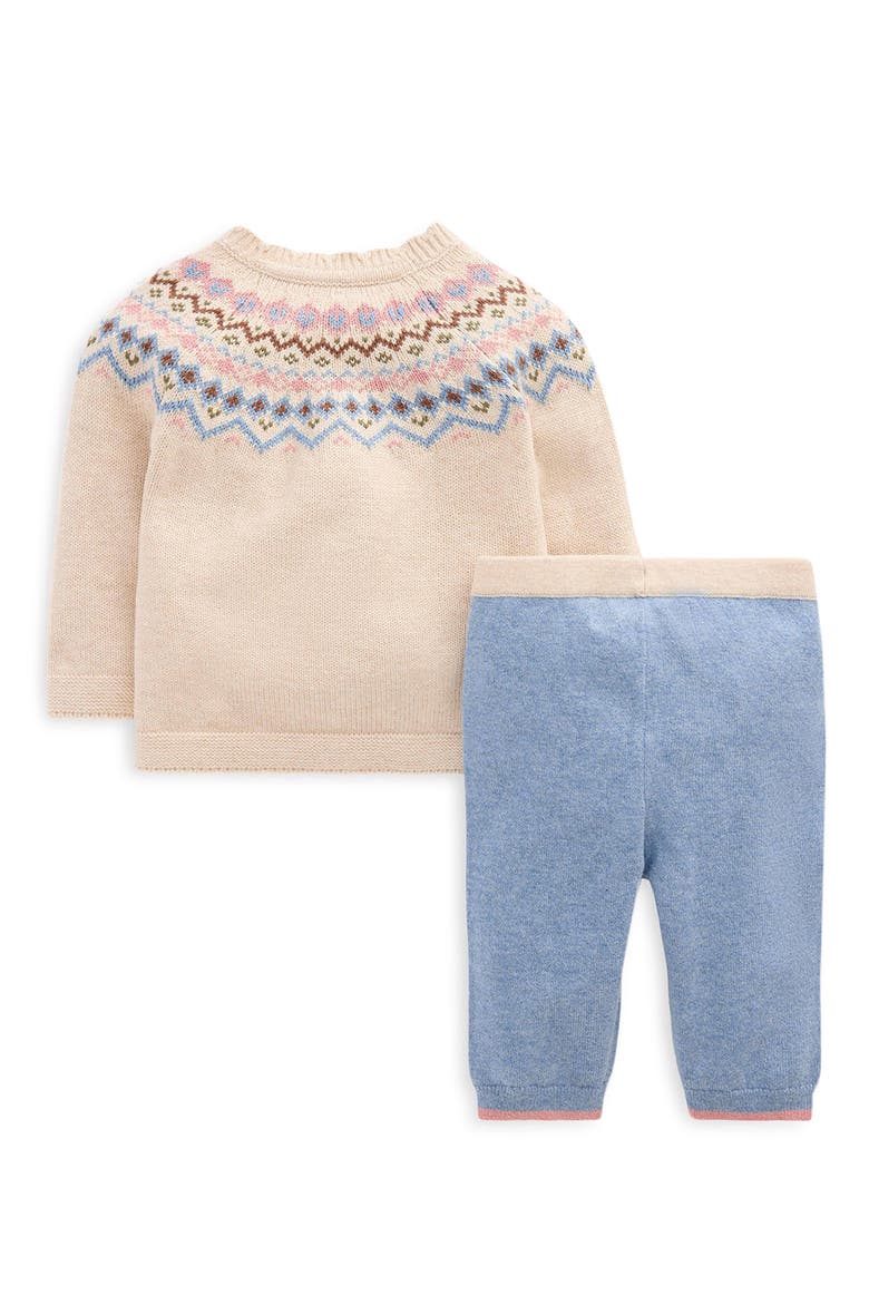 Kids' Fair Isle Knitted Cardigan & Leggings Set, Alternate, color, OATMEAL MARL
