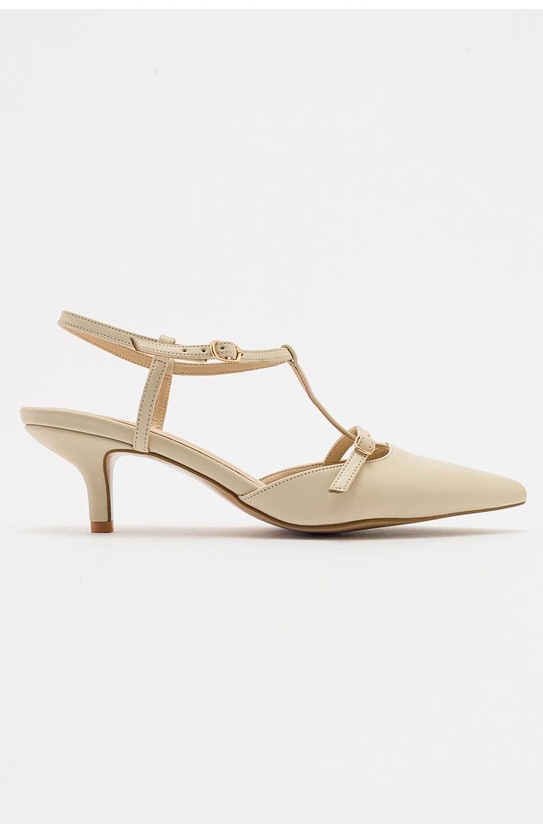 Prologue Shoes Frans Pointed Toe Pump, Alternate, color, Beige