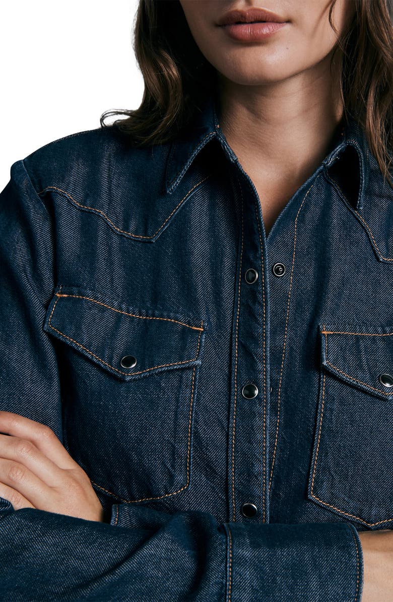 rag & bone ICONS Wyatt Western Denim Shirt, Alternate, color,