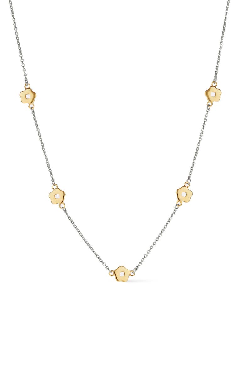 Flower Necklace - Rowena Necklace Two Tone, Main, color, Two Tone