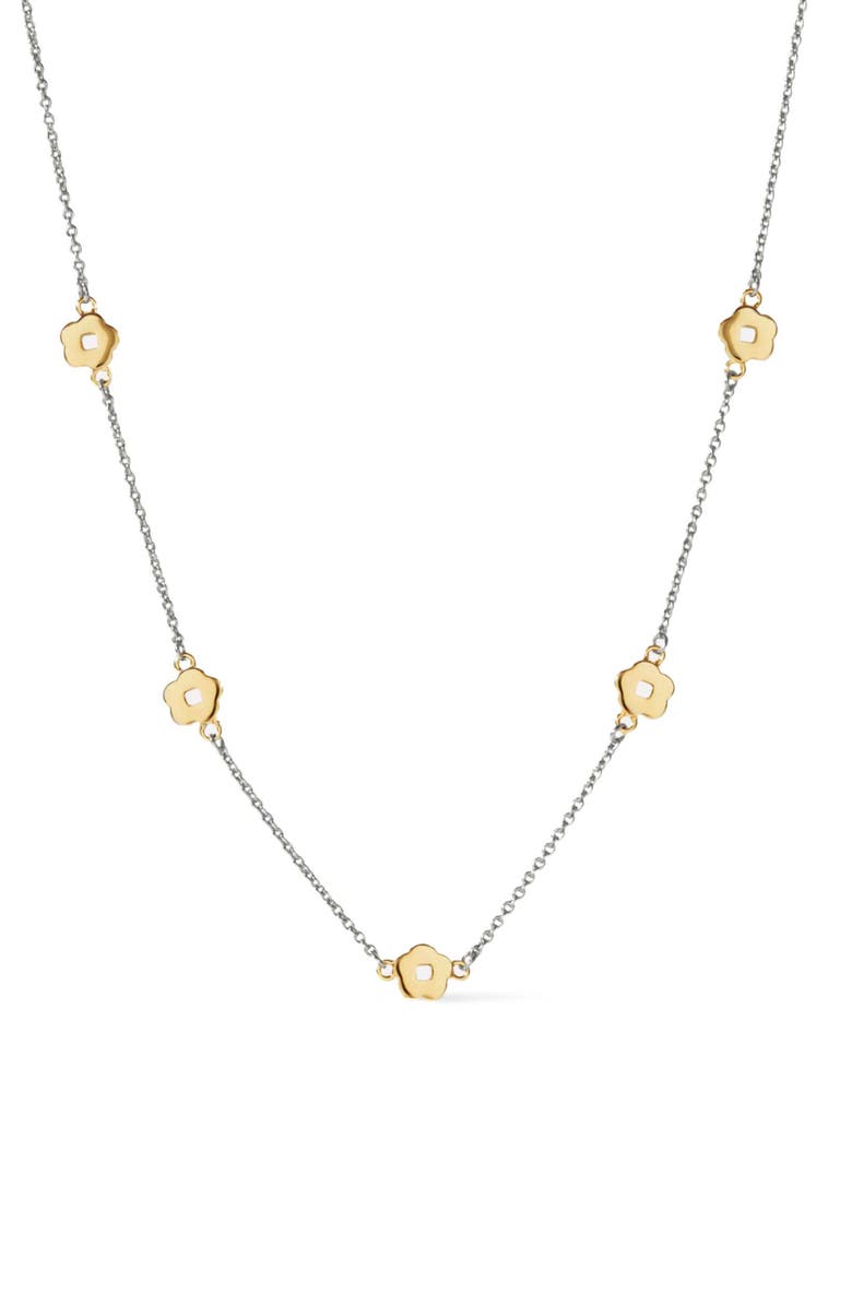 Ana Luisa Flower Necklace - Rowena Necklace Two Tone, Main, color, Two Tone