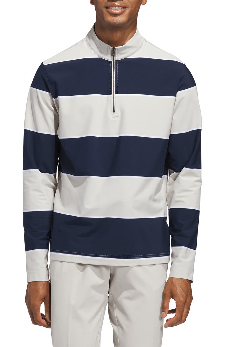 Ultimate Rugby Quarter Zip Performance Pullover, Main, color, COLLEGIATE NAVY/WONDER ALUMINA