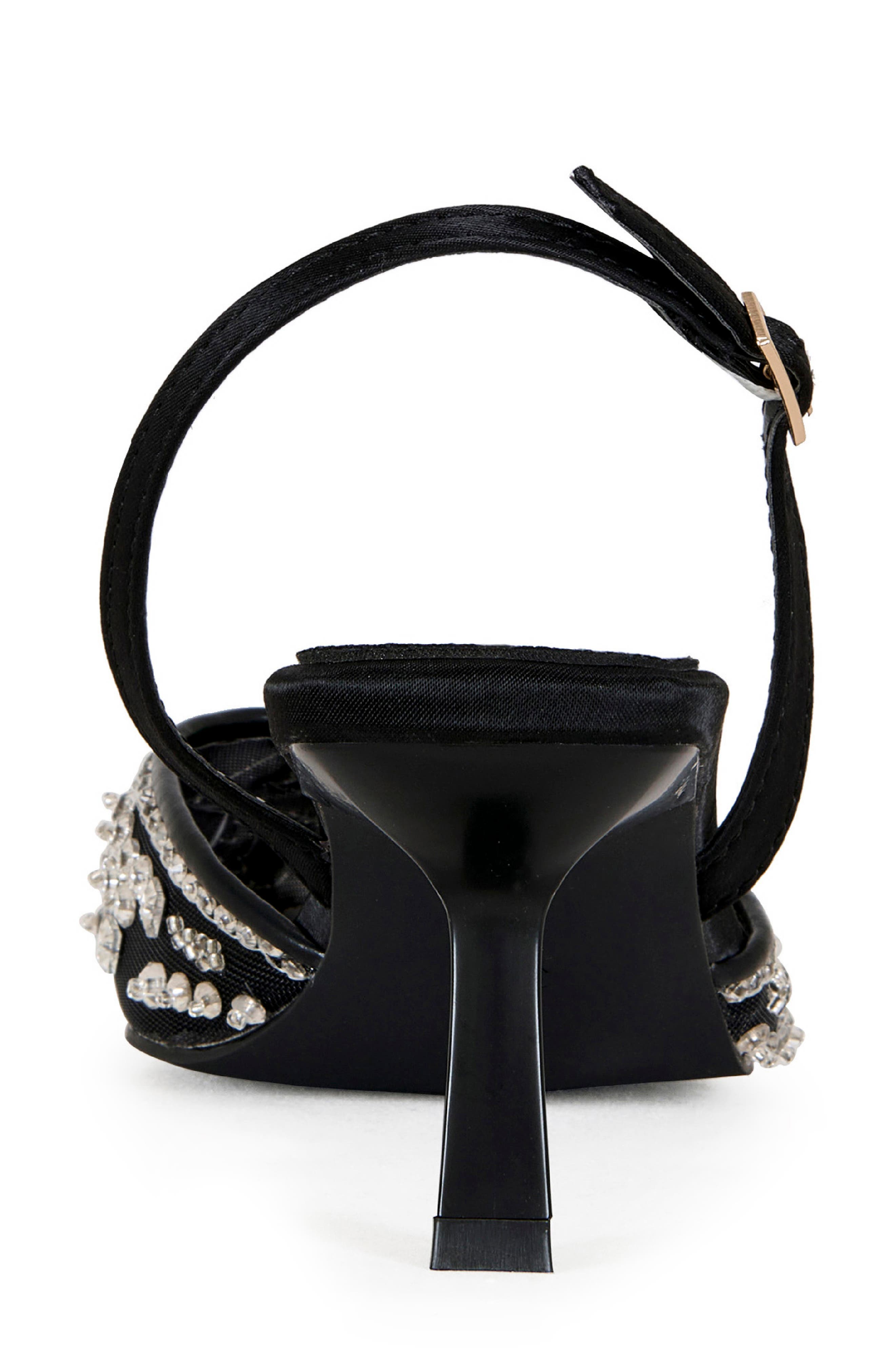 AZALEA WANG Valeriy Ankle Strap Pointed Toe Pump, Alternate, color, Black