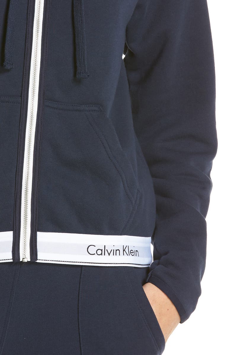 Calvin Klein Lounge Hoodie, Alternate, color, 
