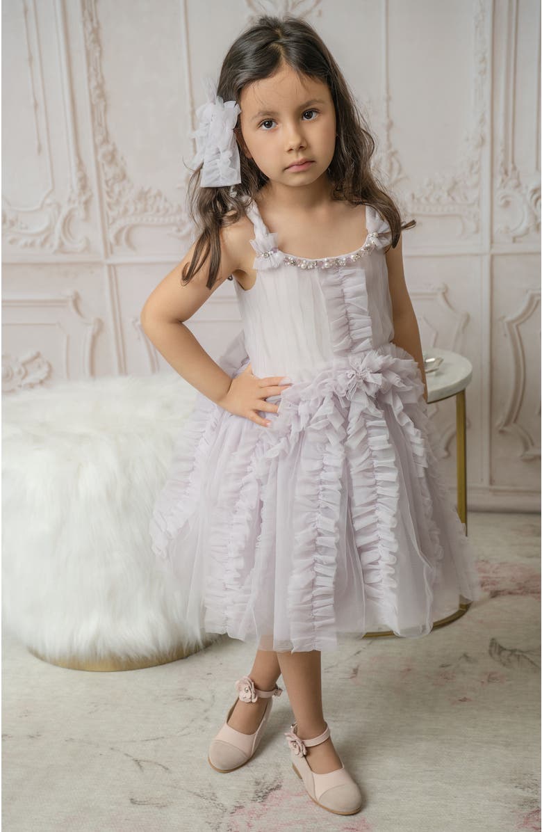 Petite Maison Kids Ariel Tulle Dress, Alternate, color, Lavender