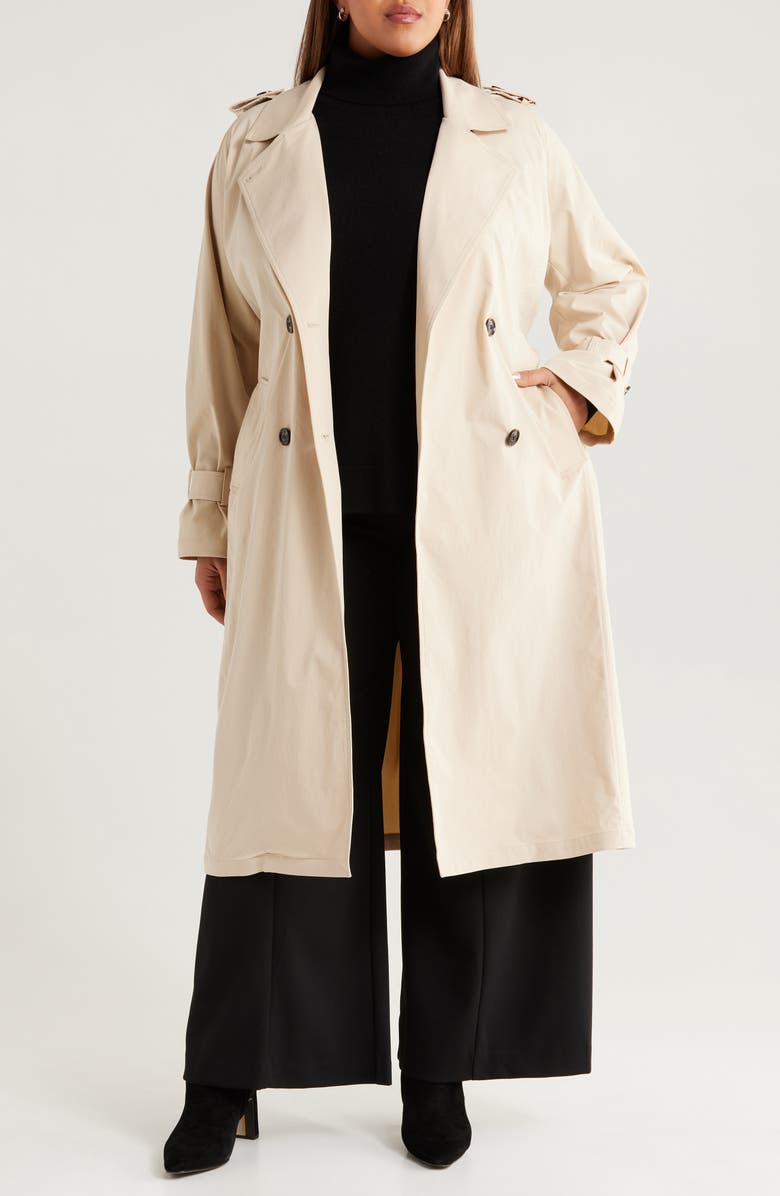Universal Standard Henning x US Park Soft Trench, Alternate, color, Fog