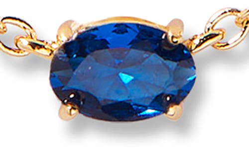 Brook & York Brook And York Brenna Birthstone Station Necklace In Gold September