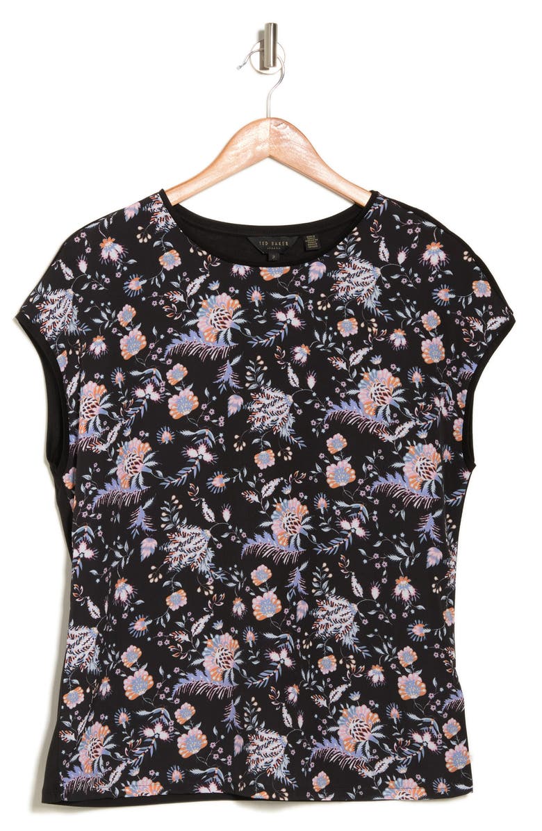 Ted Baker London Woven Front T-Shirt, Alternate, color,