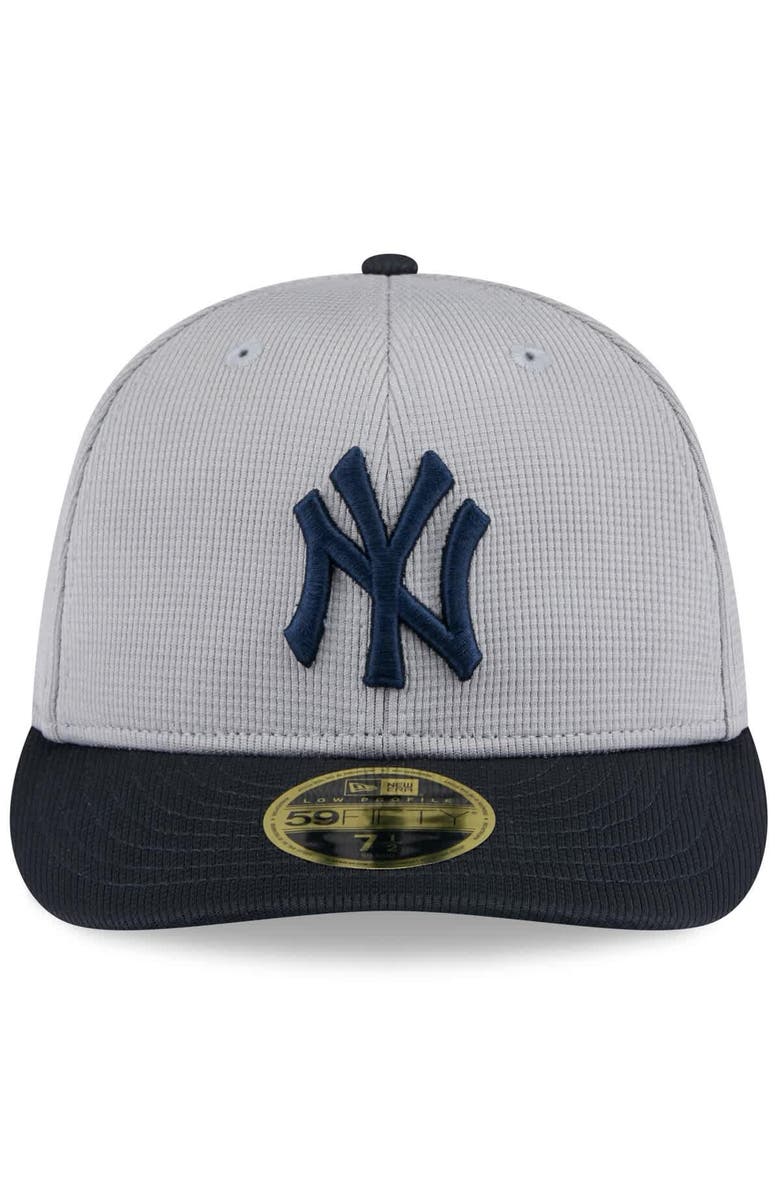 New Era Men's New Era  Gray/Navy New York Yankees 2025 Spring Training Low Profile 59FIFTY Fitted Hat, Alternate, color, 