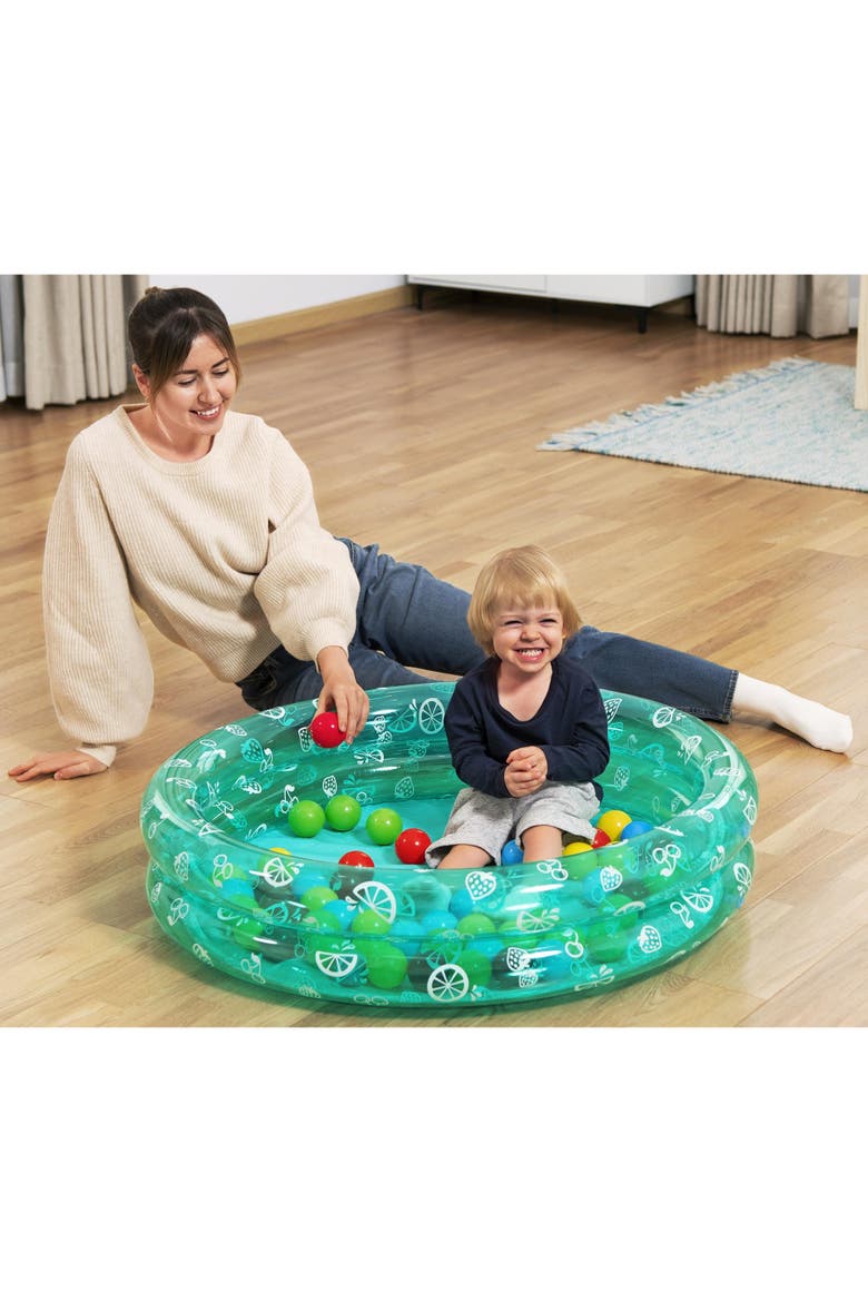 Inflatable Ball Pit Pool With 50 Colorful Balls, Alternate, color, Multicolored
