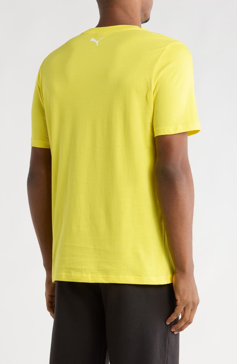 PUMA Ferrari Race Big Shield Cotton Graphic T-Shirt, Alternate, color, Speed Yellow