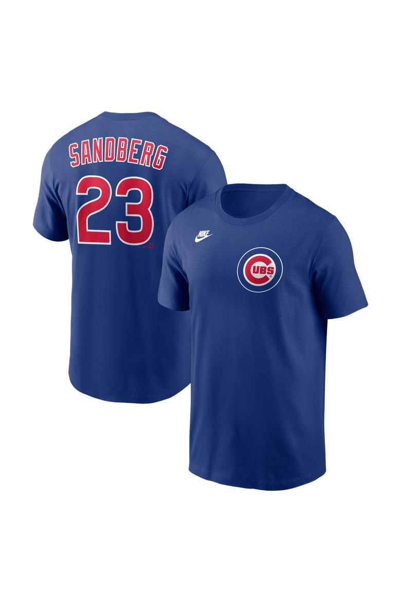 Men's Nike Ryne Sandberg Royal Chicago Cubs Cooperstown Collection Name & Number T-Shirt, Main, color, Royal