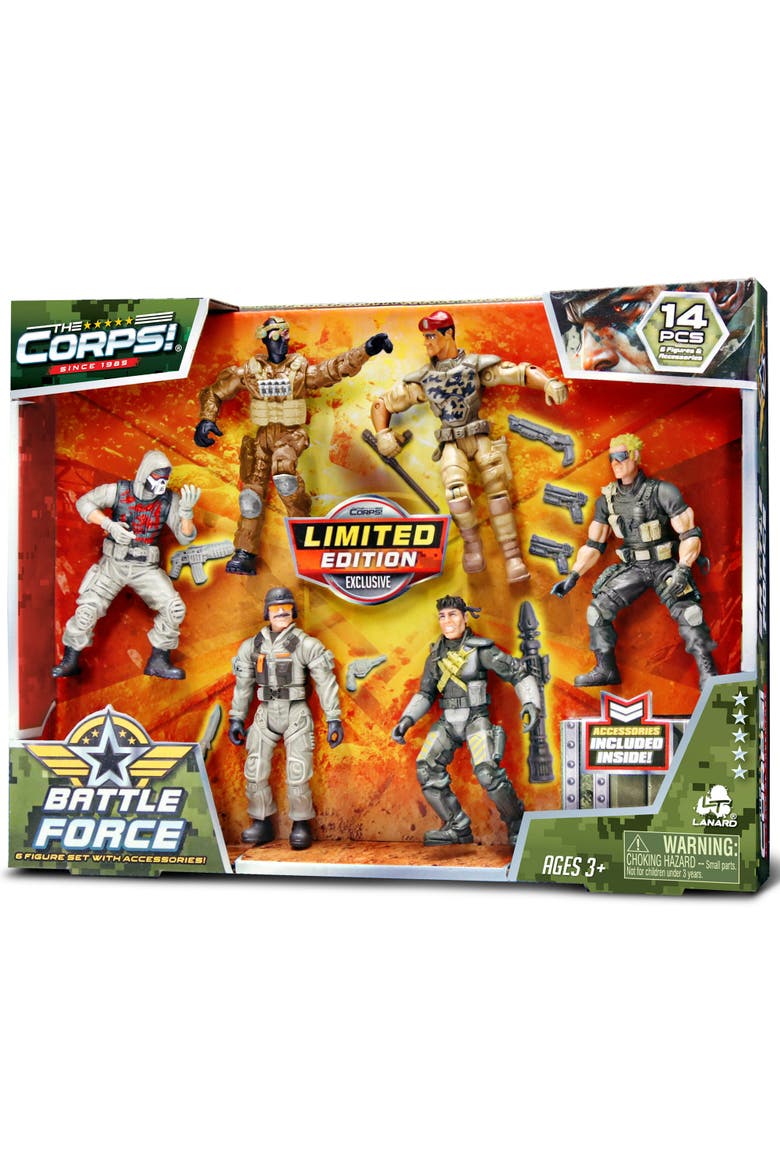 Battle Force 6 Pack Action Figures, 3+, Main, color, Multicolored