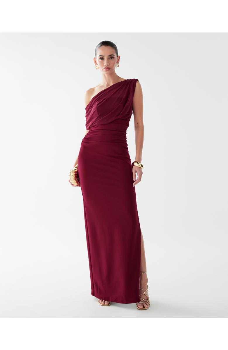 BWLDR Frea Maxi Dress, Alternate, color, Burgundy