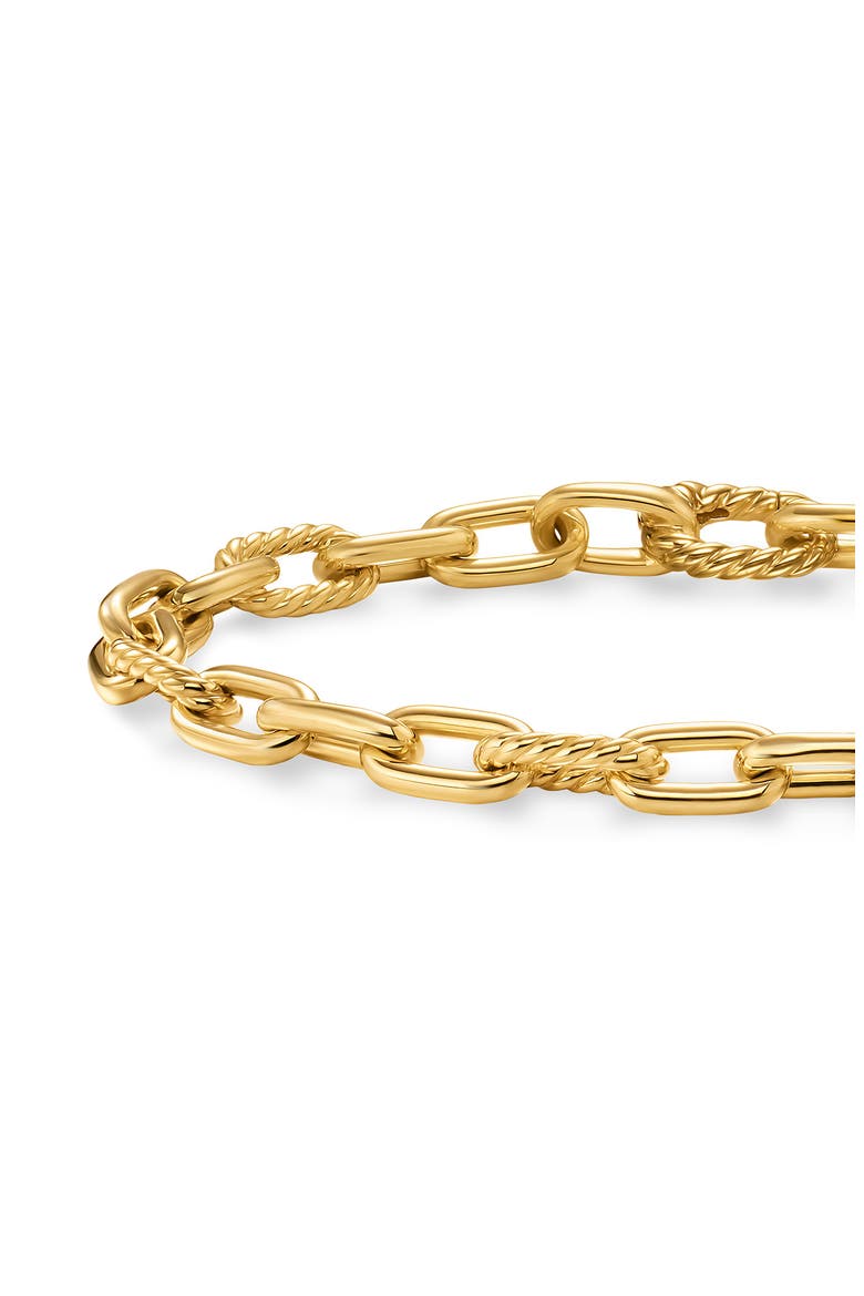 DY Madison Chain Bracelet in 18K Yellow Gold, 6mm, Alternate, color, GOLD
